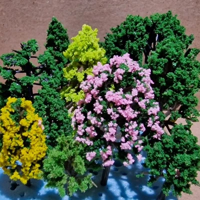 OO Gauge Trees Set 03 - 11x Garden Parkland model trees 3cm - 5cm D&D DnD