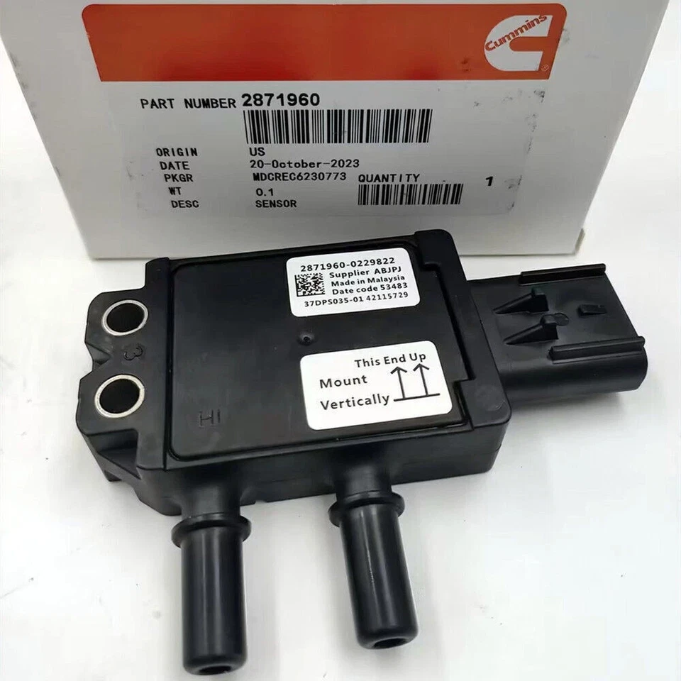 Exhaust Gas PDF Differential Pressure Sensor 2871960 Fits For Cummins 904-7127
