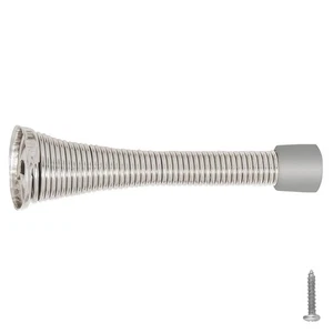 10 Pack Satin Nickel Door Stops Wall Protectors Heavy Duty Door Stoppers - Picture 1 of 10