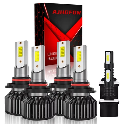 Faro LED haz de luz alto-bajo para GMC Sierra 1500 2500 99-02 + bombillas antiniebla Foto 1 de 4