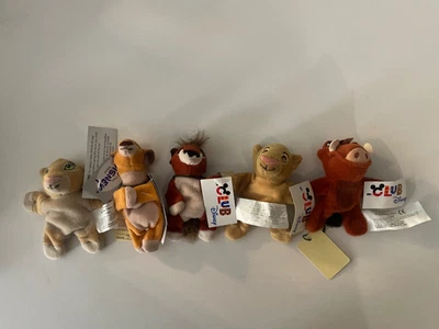 迪士尼毛绒 4 英寸豆袋磁铁狮子王 Kiara、Kovou、Nala、Pumba 等 — 第 1/4 张图片