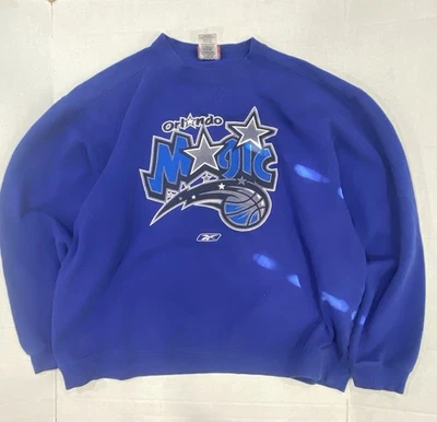 Sudadera Reebok De Colección Para Hombres * XL *BOXY Shaq Oneil Pullover Años 90 Orlando Magic Foto 1 de 3