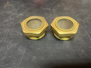 2--GITS BROS MFG CO. PORTHOLE OIL GAUGE 1 1/4" NPT - Picture 1 of 4