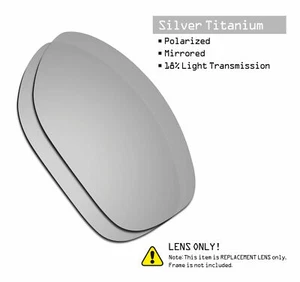 SmartVLT Men's Replacement Lenses for Pit Bull Sunglass - Silver Titanium - Picture 1 of 2