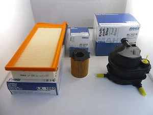 Ford Fusion 1.4 TDCI Diesel Service Kit Oil Air Fuel Filter 2002 to 2011 MAHLE - Picture 1 of 5