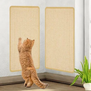 2 Stück Kratzteppich Kratzmatte Kratzbrett Katzenspielzeug Sisalteppich Sisal DE - Bild 1 von 13