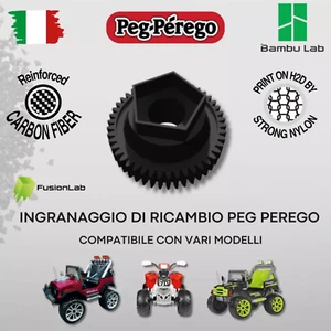 Peg Perego Gear ingranaggio ricambio Gaucho NYLON CARBONIO Corral Ranger Polaris - Foto 1 di 3