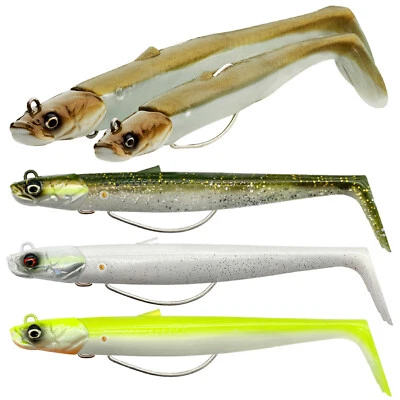 Savage Gear Sandeel V2 Weedless 11,5cm/22g 13cm/33g Gummifisch Wolfsbarsch Shad - Bild 1 von 4