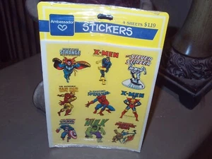 VINTAGE MARVEL SUPER HERO HALLMARK STICKER RARE AVENGERS NEU SEALED GEM M 1983 - Bild 1 von 8