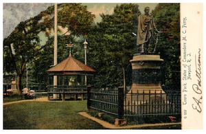 Newport RI Touro Park Commodore M. C. Perry Statue c.1905 Antique Postcard - Picture 1 of 3