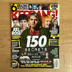 Kerrang Magazine Issue 1614 Nirvana BMTH Paramore Black Veil Brides Axl Rose - Imagen 1 de 2