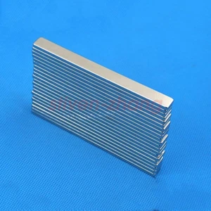5PCS Super Strong Block Cuboid Magnets 100 x 10 x 3 mm Rare Earth Neodymium N50 - Picture 1 of 3