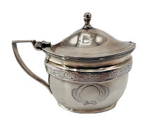 Antique Sterling Silver Mustard Pot with Glass Insert London 1802, Thomas Robins