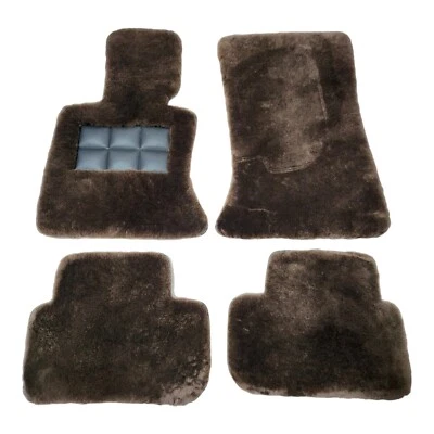 Напольные коврики из натуральной коричневой овчины высотой 1 дюйм подходят для Rolls Royce Wraith Dawn - Изображение 1 из 4