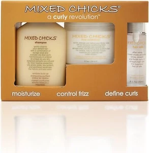 Mixed Chicks Quad Pack:Shampoo 10 oz/DeepCond, 8 oz/Leave-In 10oz/HairSilk 1.7oz - Picture 1 of 1