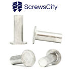 Solid Flat Head Rivets For Brake and Clutch Lining Aluminium DIN 7338A