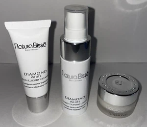 Natura Bisse Diamond Extreme Anti-aging Cream Toner Cleanser Lot - Picture 1 of 6