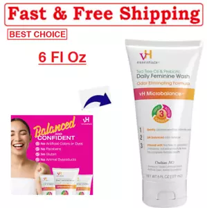 vH essentials, Ph Balanced Daily Femminile Wash, Tea Tree Oil & Prebiotic (6 oz) - Foto 1 di 7