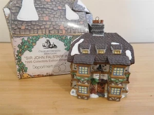 Departamento 56 - 1995 adorno de Navidad - Dickens - Sir John Falstaff Inn - Nuevo en caja envío gratuito - Imagen 1 de 1