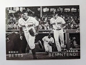 2018 Topps On Demand Black & White Candid Moments Mookie Betts Benintendi /167 - Picture 1 of 2