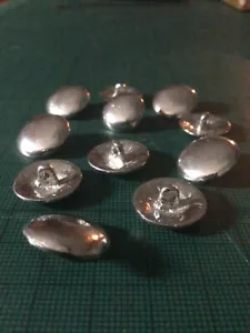 Pewter buttons lead free 16mm dome (12 pack) for historical clothing & uniforms. - Picture 1 of 4