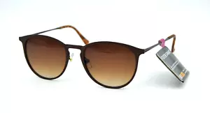 NEW Foster Grant CC 18 05 Brown Round Women's Fashion Sunglasses - Picture 1 of 7