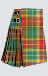 Clan Buchanan Ancient Tartan Kilt Scottish Highland Herren Tartan Handarbeit Kilt - Bild 1 von 2
