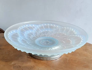 Coupe Art Déco en verre opalescent J. LANDIER France - Foto 1 di 11
