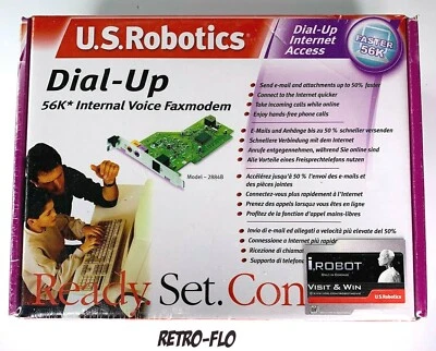 US Robotics Dial-Up 56K Modem Fax Vocale Interno - NUOVO - RARO - Immagine 1 di 4
