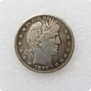 1897-S Barber Half Dollar Very Rare This Nice Choice Uncirculated Key Date 50C - Picture 1 of 2