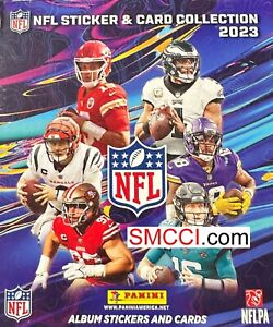 2023 Panini NFL Football Sticker Collection   10  Pack Lot  50 Stickers 10 Cards