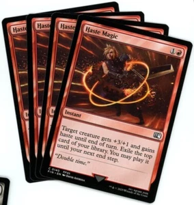 x4 Haste Magic - 0140 - Final Fantasy - Magic The Gathering - Casi nuevo/Muy nuevo - Imagen 1 de 1