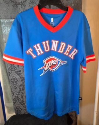 NBA-Youth blue/orange OKC Thunder shirt size L(14/16) - Image 1 of 4