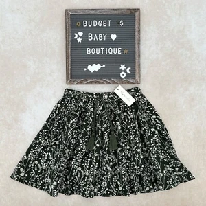 NWT RYLEE + CRU Green Vines Floral Skirt Size 10-12Y - Picture 1 of 3