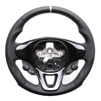 Smart Lenkrad Fortwo Turbo Sport Tuning Neu Beziehen 12 Uhr Markierung 58354 - Bild 1 von 4