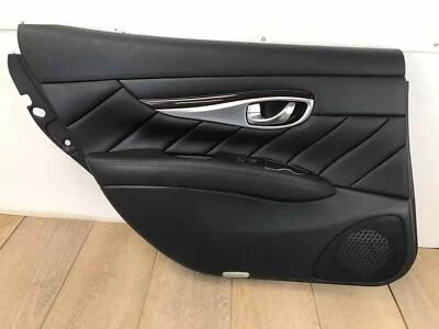 Se adapta a Infiniti Q70 LWB 2015-2019 panel de moldura de puerta de conductor trasero izquierdo grafito OEM Foto 1 de 4