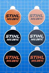 Pegatina de vinilo para Stihl MS 261C insignia de retroceso "superposición completa" - Imagen 1 de 9