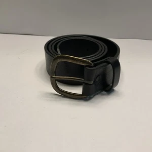 Cintura da lavoro Justin in pelle uomo nera USA taglia 36 fibbia ottone anticato 232BK - Foto 1 di 3