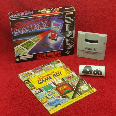  Super Game Boy Adapter für SNES CIB Ovp Box Complete Nintendo GameBoy Original - Immagine 1 di 4