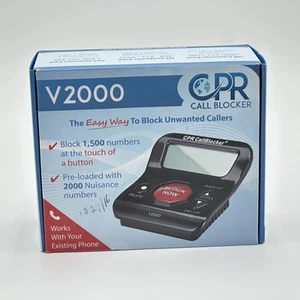 CPR Call Blocker V2000 Wstępnie zaprogramowany z 2000 oszukańczych numerów telemarketerów - Zdjęcie 1 z 5