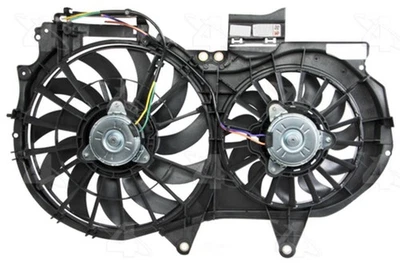 Dual Radiator and Condenser Fan fits 2005-2008 Audi A4,A4 Quattro  FOUR SEASONS - Image 1 of 4