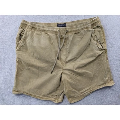 Pantalones Cortos American Eagle Outfitters XL Para Hombres Caqui Flexibles Cordón Cintura Elástica Foto 1 de 4