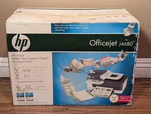 HP Officejet J4680 All-in-One Printer Fax Scanner Copier Wireless Wi-Fi Inkjet - Picture 1 of 6