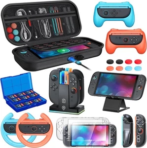 Paquete de accesorios Switch Orzly Essentials Pack para Nintendo Switch Estuche OLED y - Imagen 1 de 8