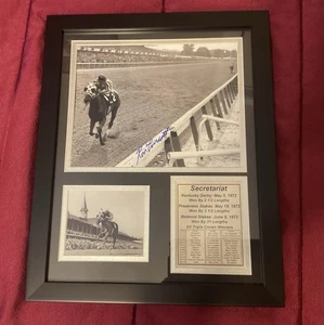 Secretariat Signed By Ron Turcotte Triple Crown Race - Picture 1 of 3