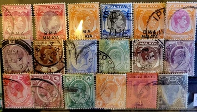 Lotes de Selos COLEÇÃO ESTREITOS ASSENTAMENTOS MALÁSIA (LOTES #2446) - Imagem 1 de 4