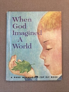 When God Imagined a World Rand McNally Tip-Top Elf Book 1965 Christian Vintage - Imagen 1 de 8