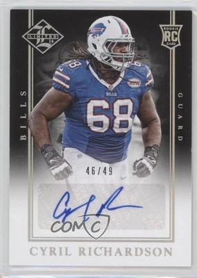 2014 Limited Signatures Silver Spotlight /49 Cyril Richardson Rookie Auto RC - Image 1 of 2
