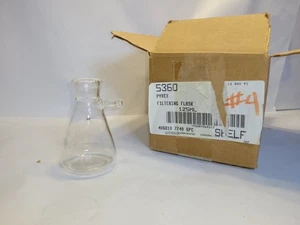 Lot Of 4 Pyrex 125mL Graduated Filtering Flask, No. 5360 Lab Govt Surplus  - Picture 1 of 4