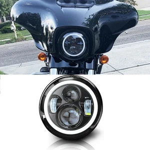 LED Headlight 7" Inch For Harley Davidson Touring Street Glide Road King Special - Picture 1 of 12